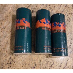 VINTAGE Lot of 3 AVON body powder talc deodorant for Men - Trailblazer - 3.5 oz
